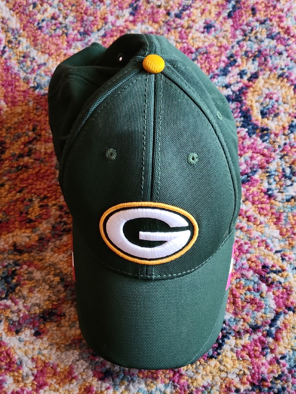 Reebok Green Bay Packers Dark Green Cap with Blue NFL Patch